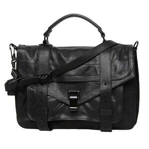 PROENZA SCHOULER PS1 Shoulder Crossbody Bag Medium black Leather Gunmetal